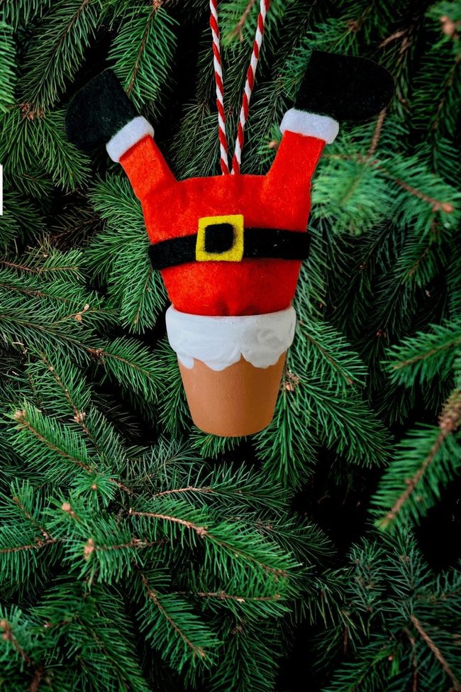 Stuck Santa Boots In Soil