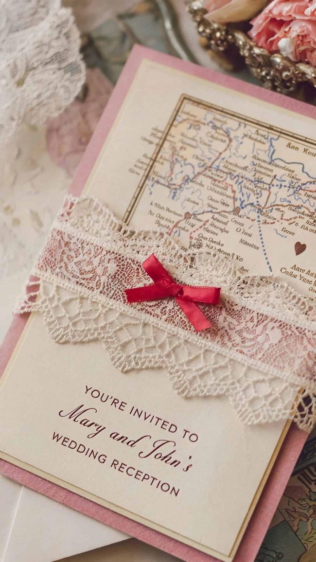 Aged Map Ticket Stubs