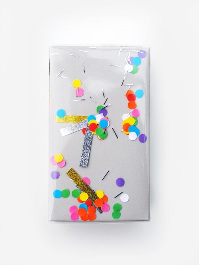 Confetti Sparkle Silver Box