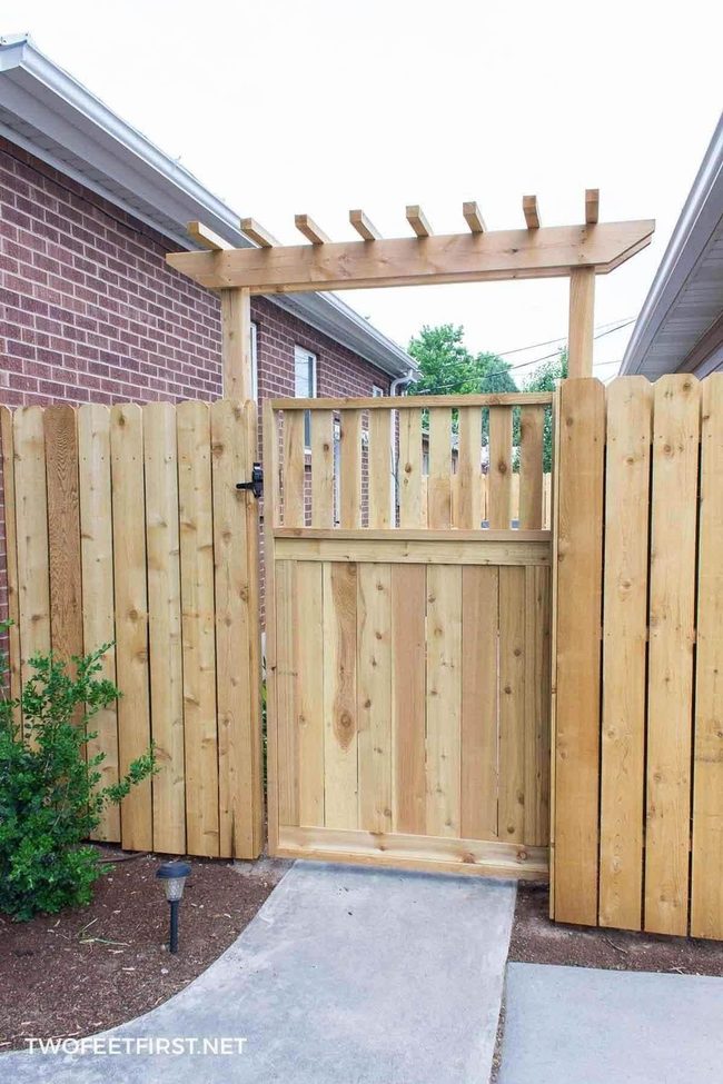 Raw Wood Gate And Fence Entrance