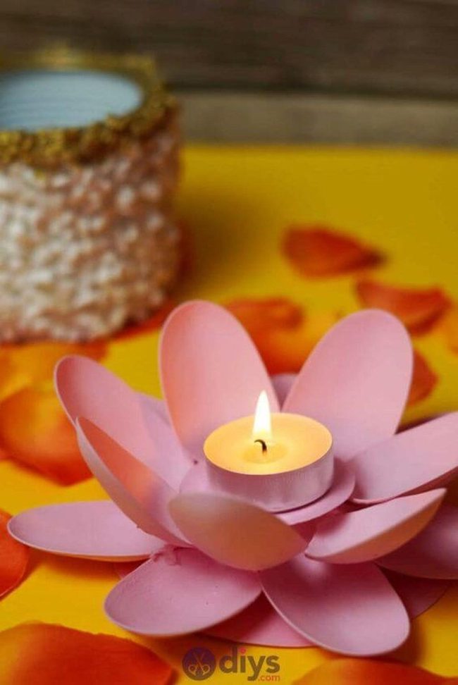 Soft Pink Lotus Candlelight