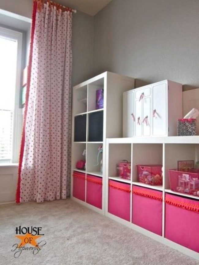 Pink And White Polka Dot Bedroom