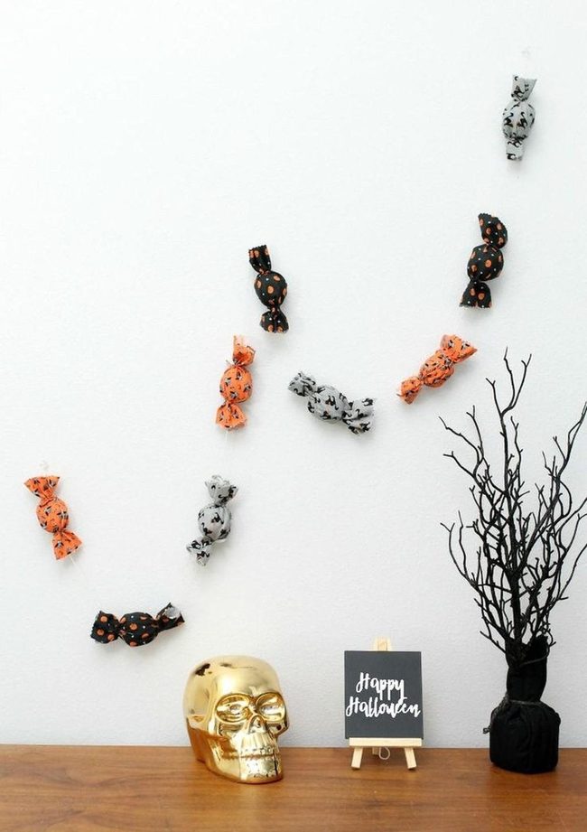 Gold Skulls On Dark Wood