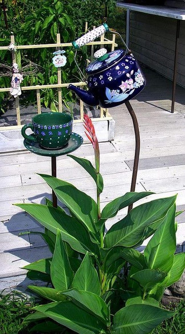 Floral Teapot Garden Planter