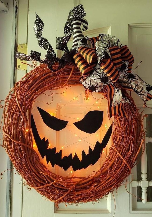 Orange Branches Black Stripes Glow