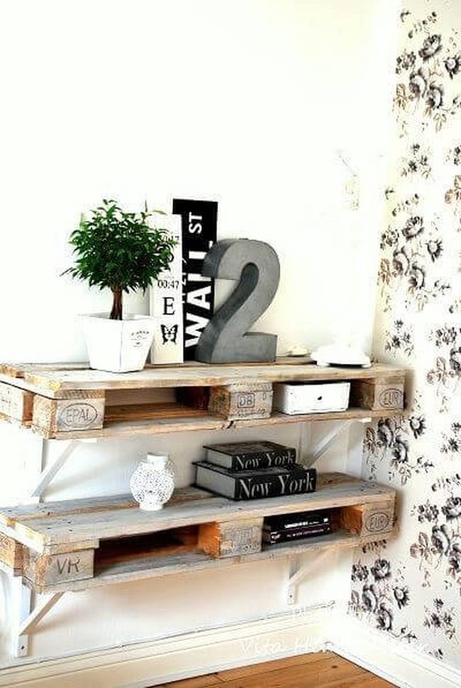 Reclaimed Wood Shelves Metal Soul