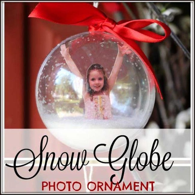 Personalized Photo Snow Globes