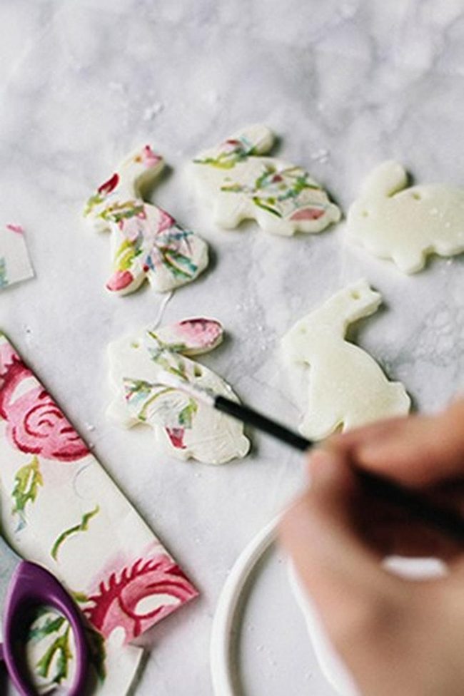 Pink Floral Bunny Cookies