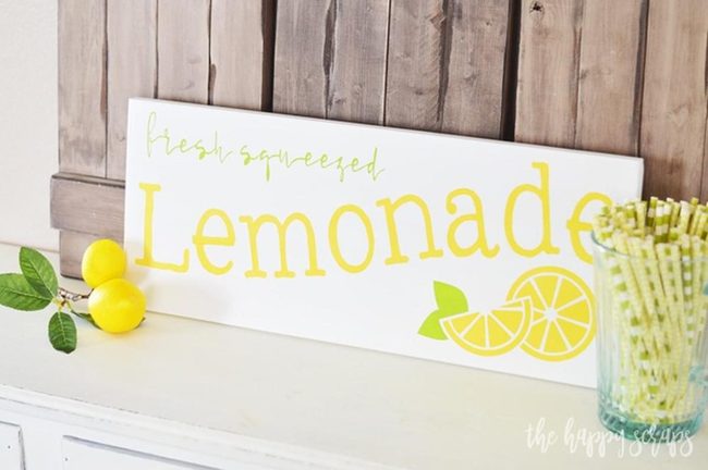 Yellow Lemonade Stand Kitchen Corner