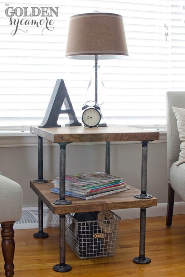 Reclaimed Wood Meets Industrial Metal