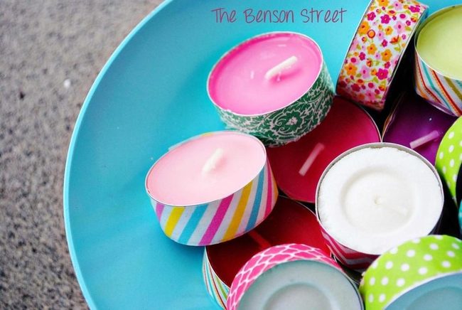 Colorful Candles, Patterned Joy