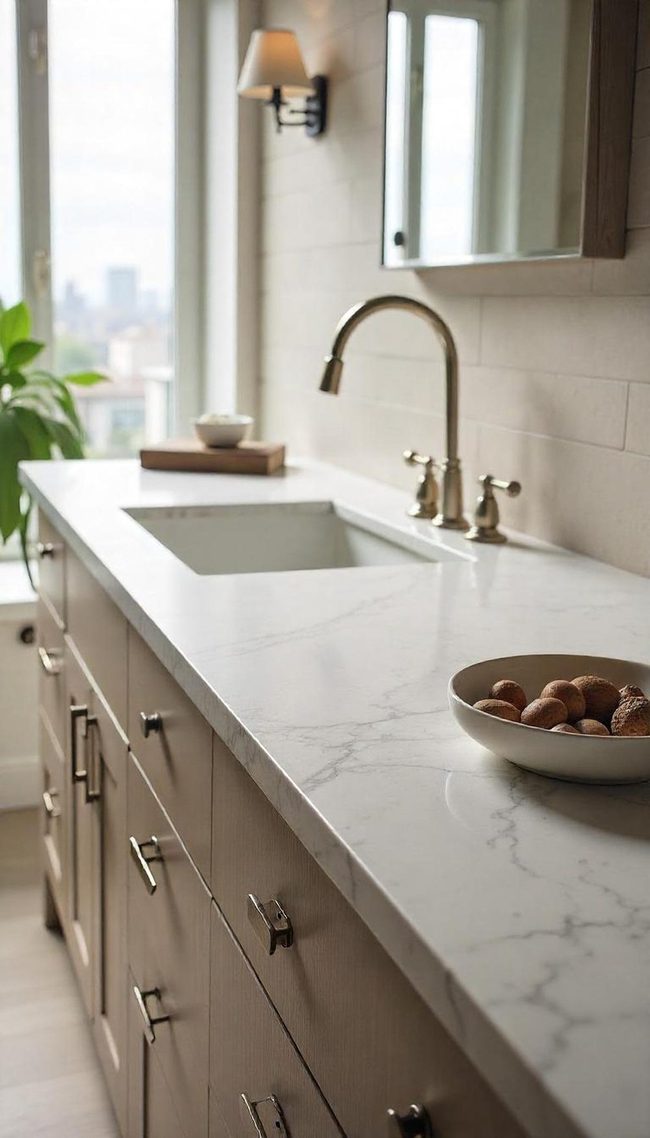 Marble Contact Paper Bistro Zone Upgrade