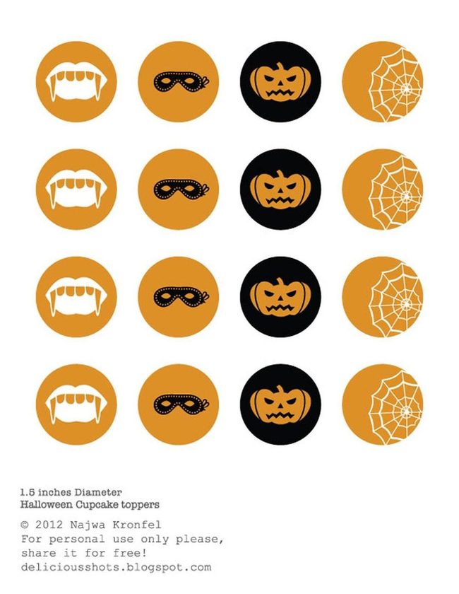 Orange And Black Halloween Icons