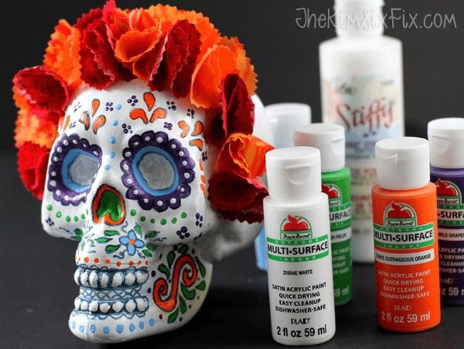 Painted Skulls Celebrate Mexican Heritage