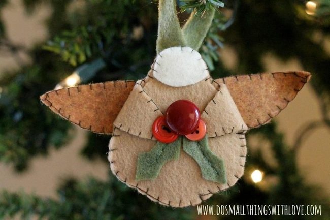 Stitched Woodland Animal Ornaments