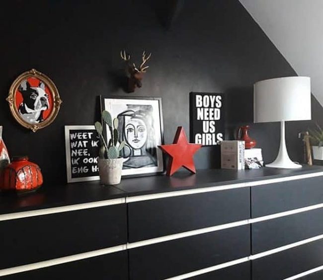 Black Dresser Trio Sideboard Transformation
