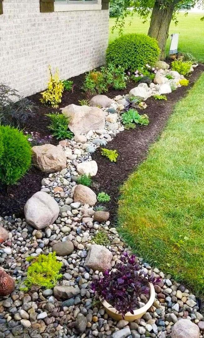 Boulders Among Blooming Flowers