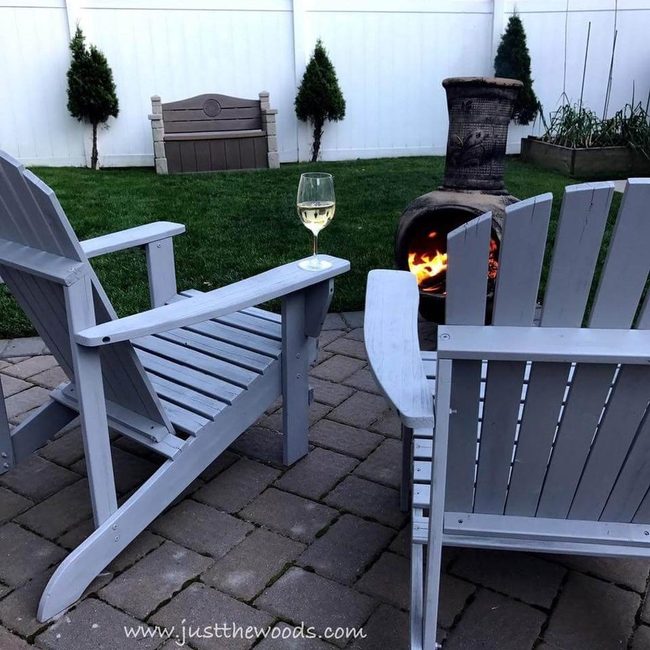 Curved Wood Chairs Bright Colors