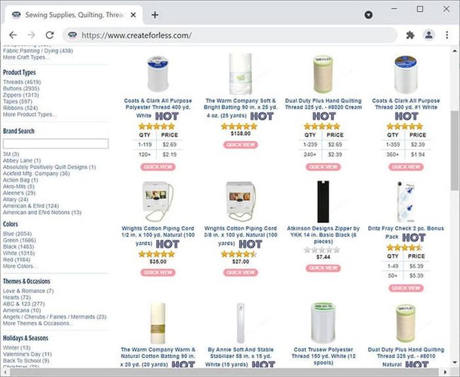 Affordable Craft Supplies Organized