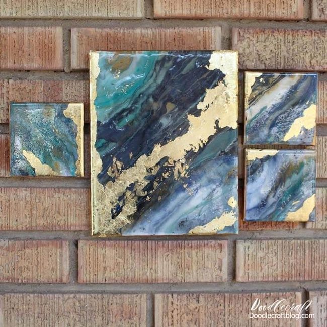 Liquid Color Depth Canvas