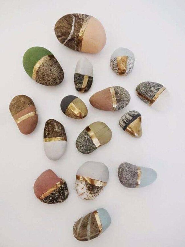 Half-Painted Rocks, Metallic Shimmer