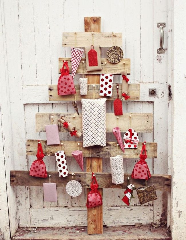 Wooden Trees With Red Polka Dots