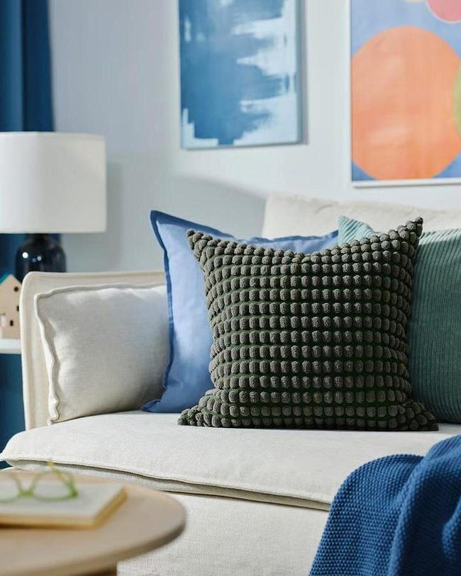 Lighting Green Bobble Cushion Cover