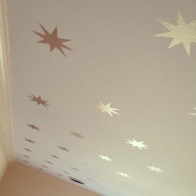 Scattered Metallic Stars Overhead