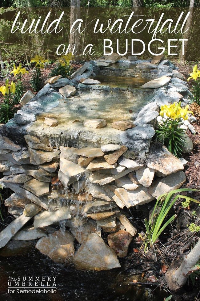 Stacked Stone Waterfall For Every Yard