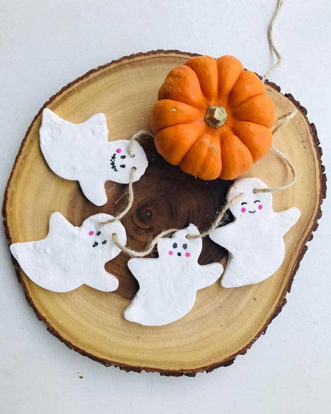 Floating Fabric Ghost Garland
