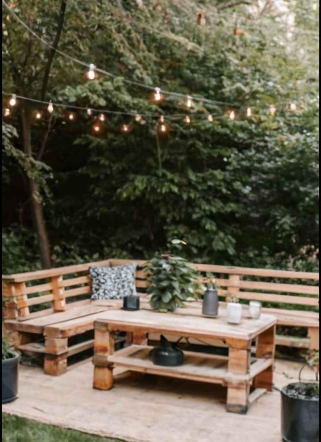 Reclaimed Pallet Open-Air Furniture