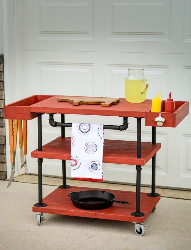 Wheeled Industrial Outdoor Kitchen