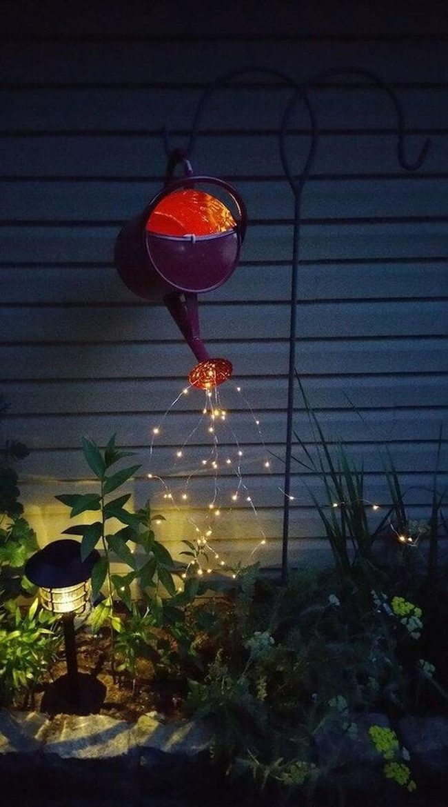 Watering Can Glowing Fairy Lights