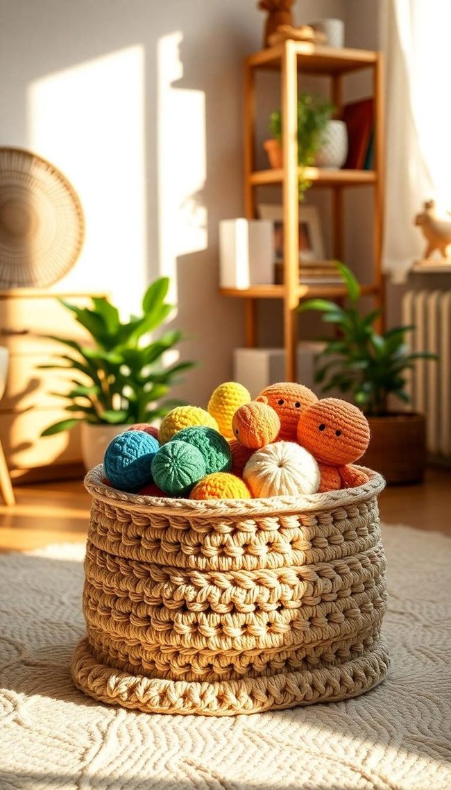 Jute Baskets for Soft Toys