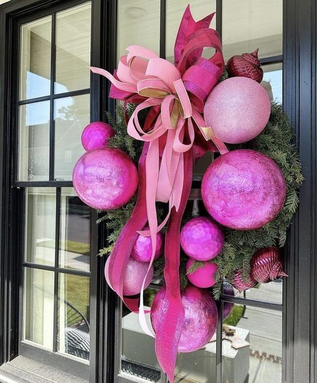 Pink Baubles Meet Black Frames