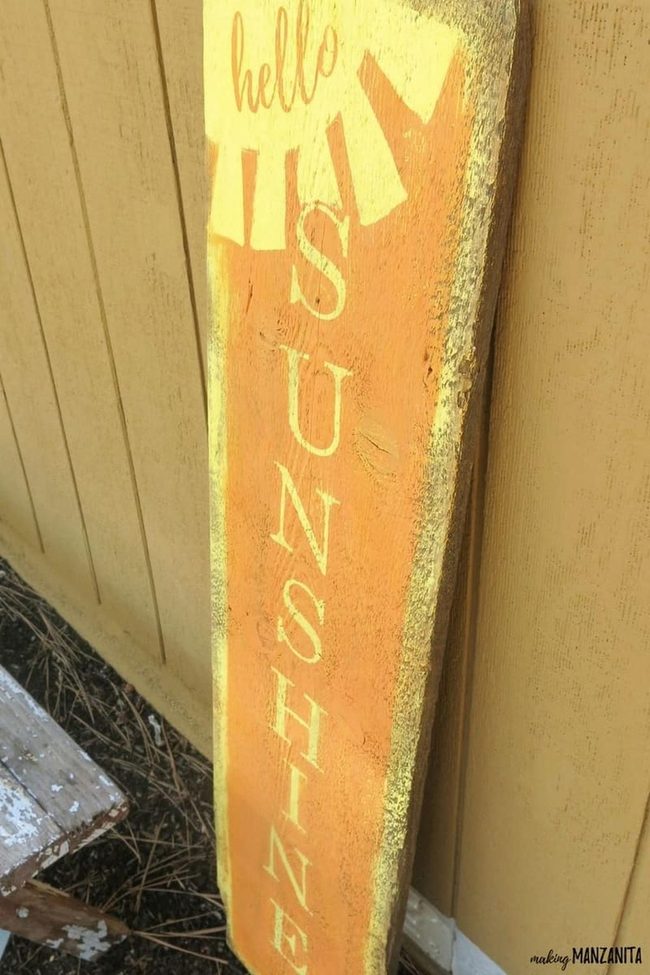Sunshine Signs On Weathered Wood