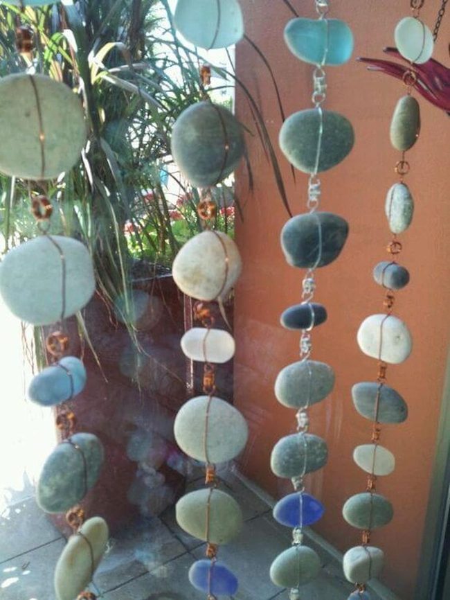 Polished Stone Wind Chime With Gentle Sound