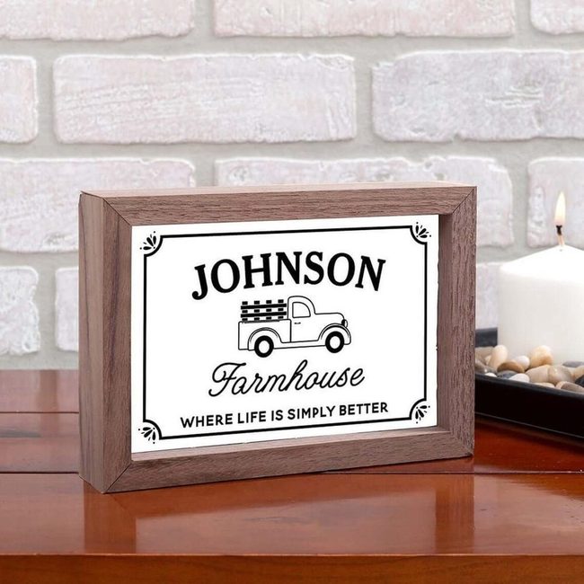 Weathered Pickup Truck Farmhouse Sign