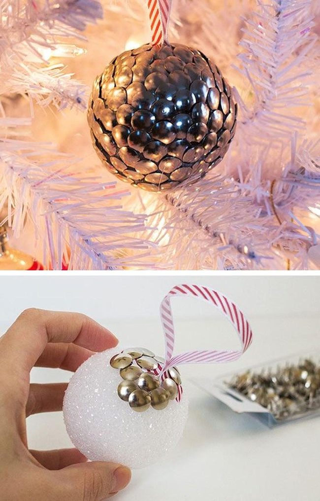 Thumbtack Sparkle Ball Ornaments