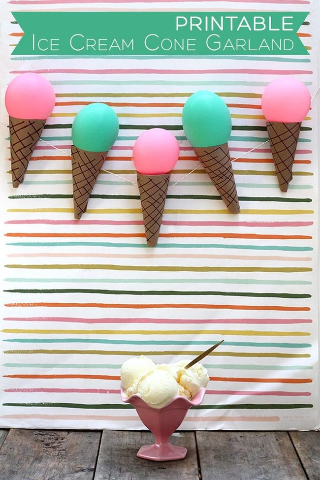 Giant Ice Cream Balloon Party