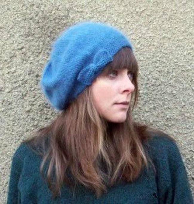 Blue Knit Hat Statement
