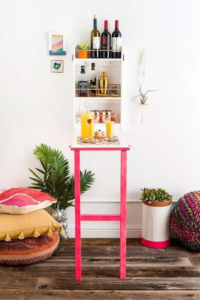 Pink Table Living Space