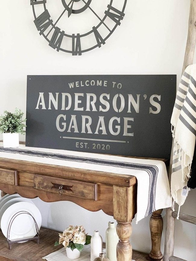 Personalized Metal Entry Statement
