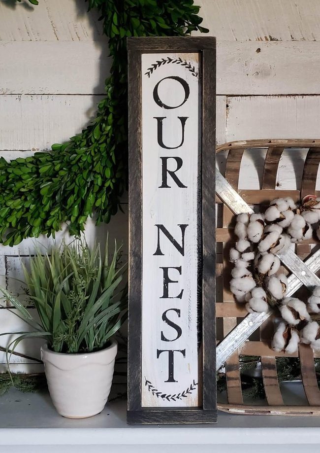 Painted Wood Porch Statement