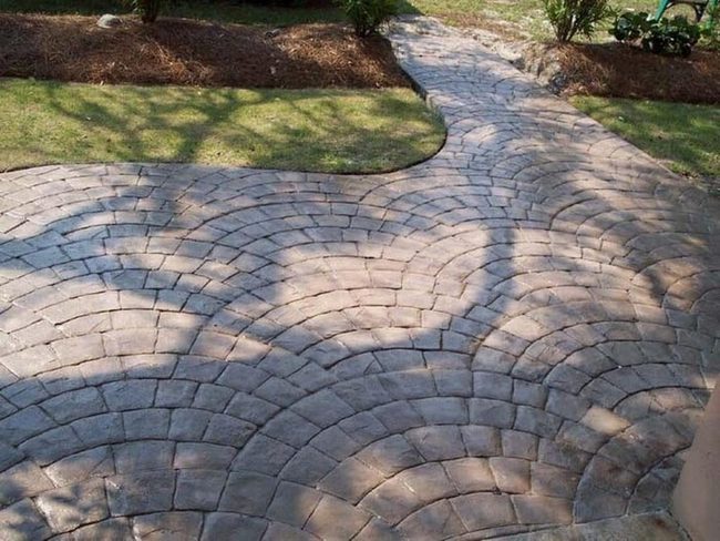 Stamped Concrete Cobblestone Patio