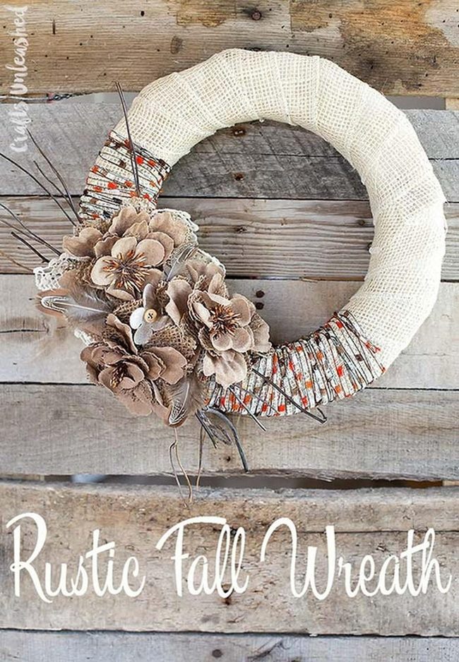 Neutral Fall Wreath Understated