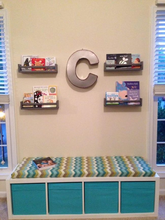 Zigzag Bench Kids Reading Corner