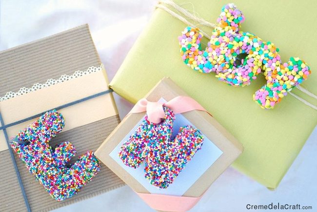 Dotted Candies Top Striped Gift Boxes