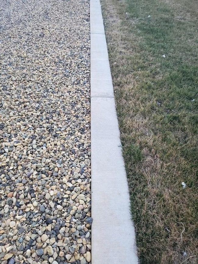 Concrete Pathways Split Garden Zones