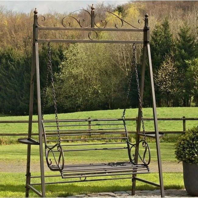 Ornate Metal Garden Swings